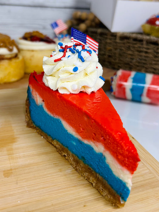 1 America’s Birthday Cheesecake Slice