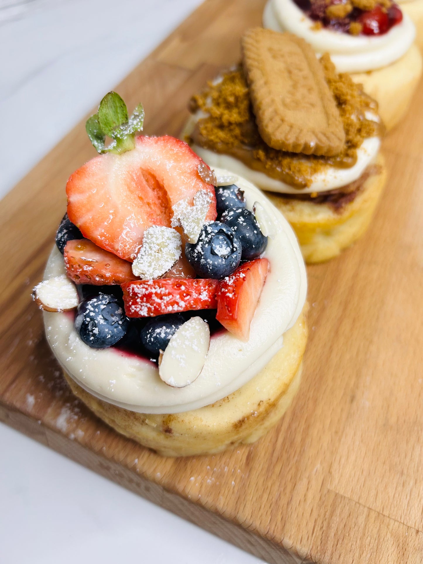 Berry Patriotic Jumbo Cinnamon Roll