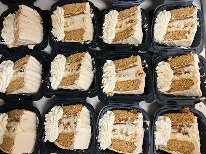 Caramel Apple Cheesecake Cake Slice