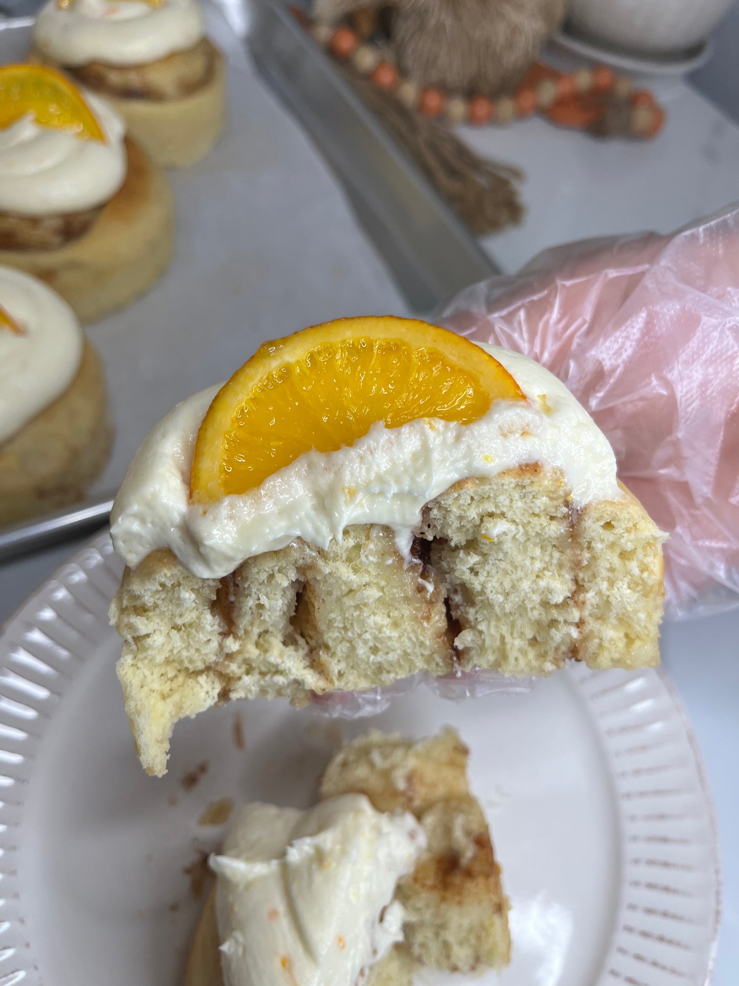 1 Jumbo Candied Orange Cinnamon Roll